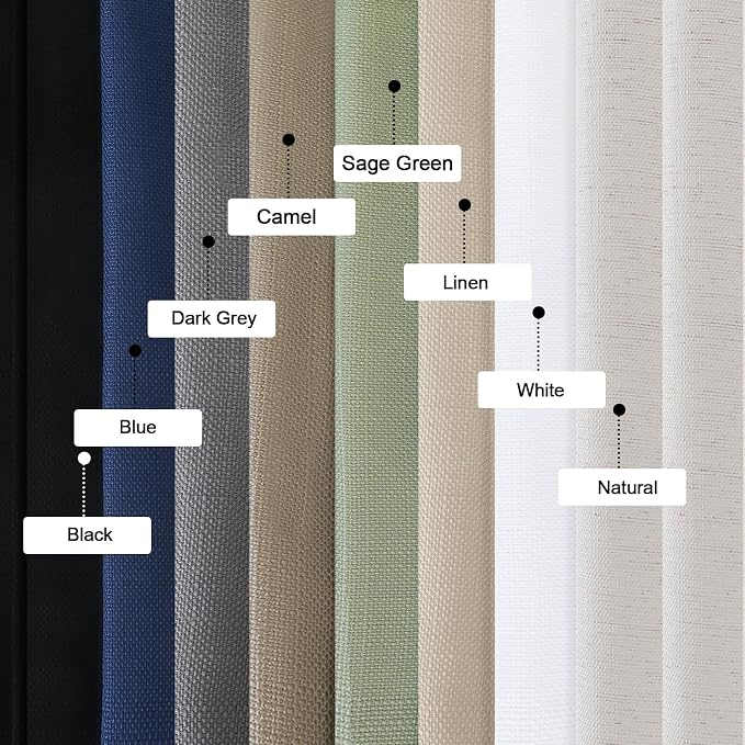 OWENIE Bob 1 PCS Black Valances - Image 8