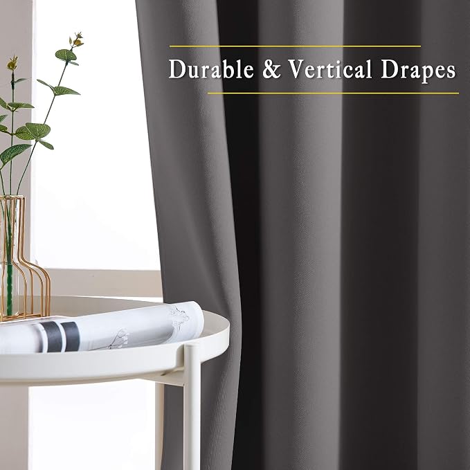 NICETOWN Bedroom Blackout Curtains Panels - Image 3
