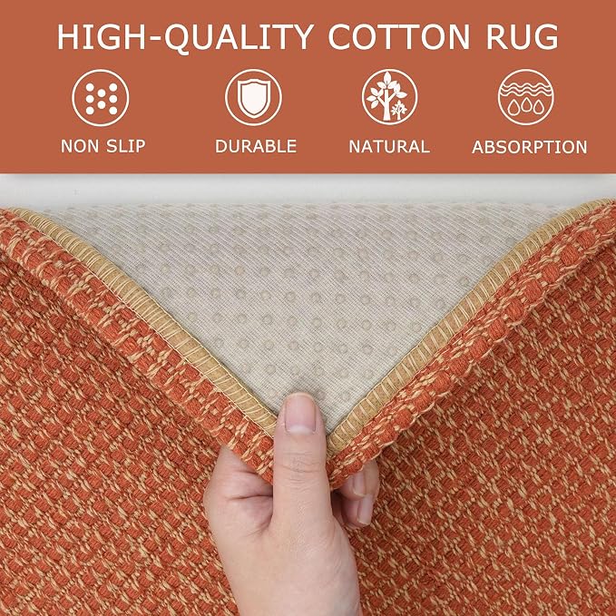 KOZYFLY Long Runners for Hallways 2x12 ft Washable Kitchen Runner Non Slip - Image 6