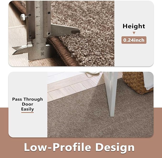 FinRèc Low Pile 5x7 Washable Area Rugs - Image 6