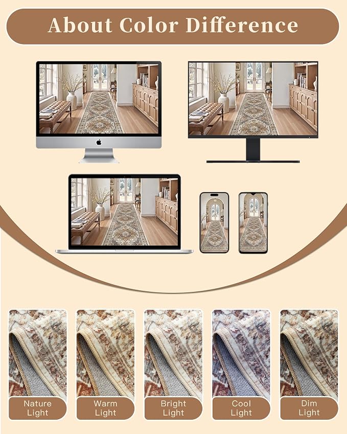 Madane Hallway Runner Rug 2'6''x16' Kitchen Runner - Image 9