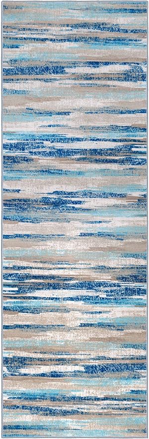 Lansny Modern Abstract Runner Rug 2x12 - Image 9