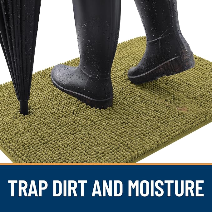OLANLY Dog Door Mat for Muddy Paws 48x30, Absorbs Moisture and Dirt, Absorbent - Image 2