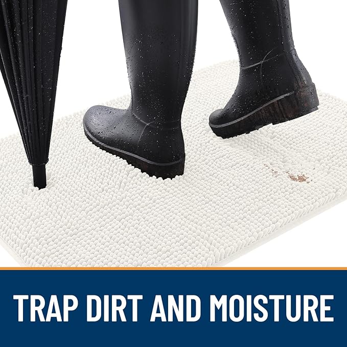 OLANLY Dog Door Mat for Muddy Paws 70x46, Absorbs Moisture and Dirt, Absorbent - Image 2