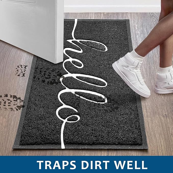 EARTHALL Funny Hello Mats Outside/Inside 59"x35", Front Door Mat Outdoor - Image 4