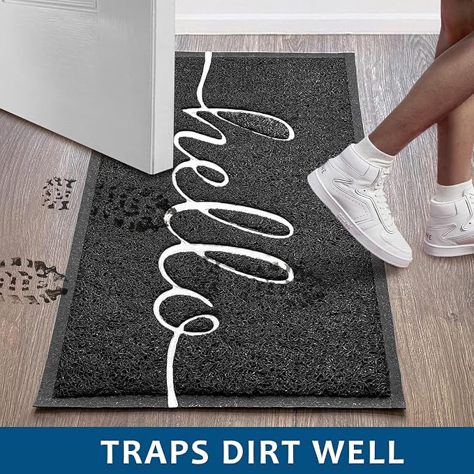 EARTHALL Funny Hello Mats Outside/Inside 48"x32", Front Door Mat Outdoor - Image 3