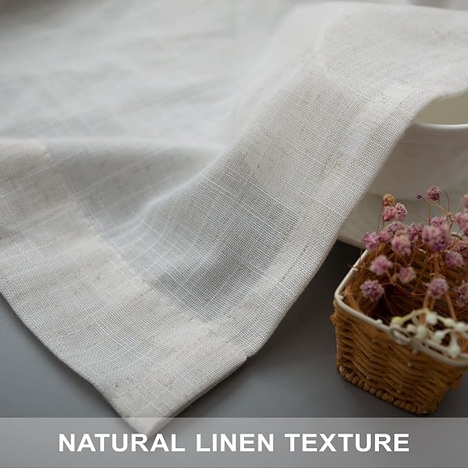 Pitalk Natural Linen Extra Long Curtains 120 Inch Length - Image 7