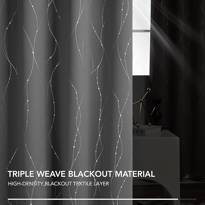 Deconovo Blackout Curtains, Thermal Insulated Soundproof Grommet Drapes - Image 5