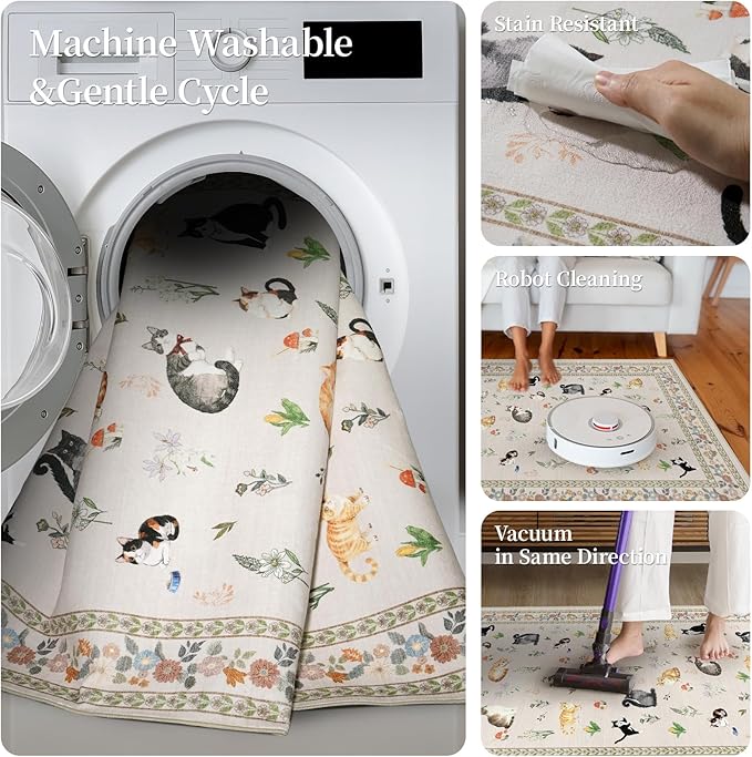 2x5 Washable Kitchen Runner Rug - Image 6
