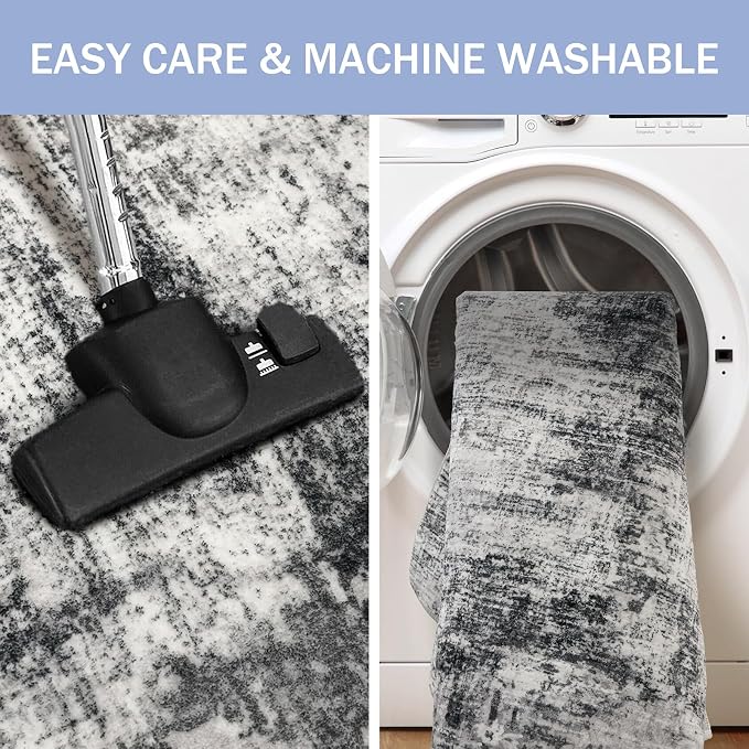 IOHOUZE Abstract Runner Rug 3x12 Ft Washable Runners - Image 3