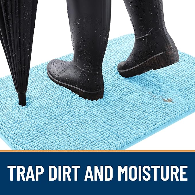 OLANLY Dog Door Mat for Muddy Paws 47x32, Absorbs Moisture and Dirt, Absorbent - Image 2
