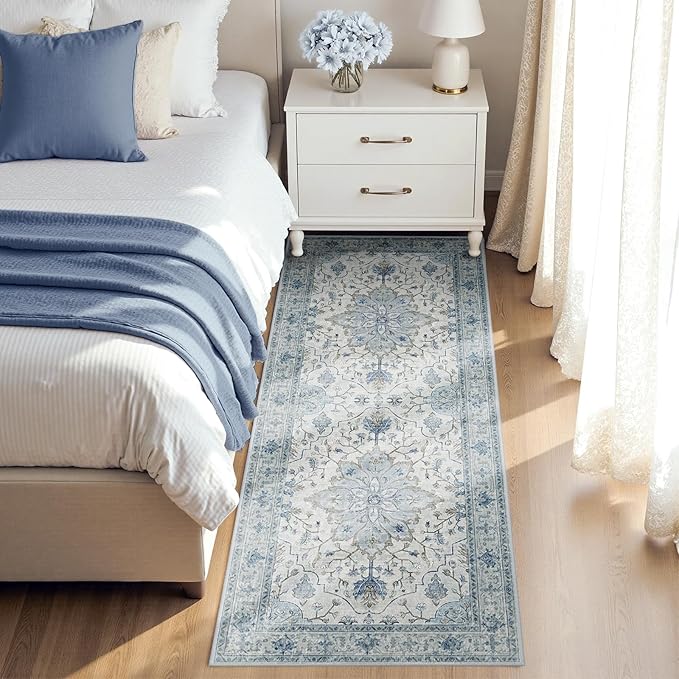 Area Rugs 2'6''x8' Runner Rug Non Slip Washable - Image 2