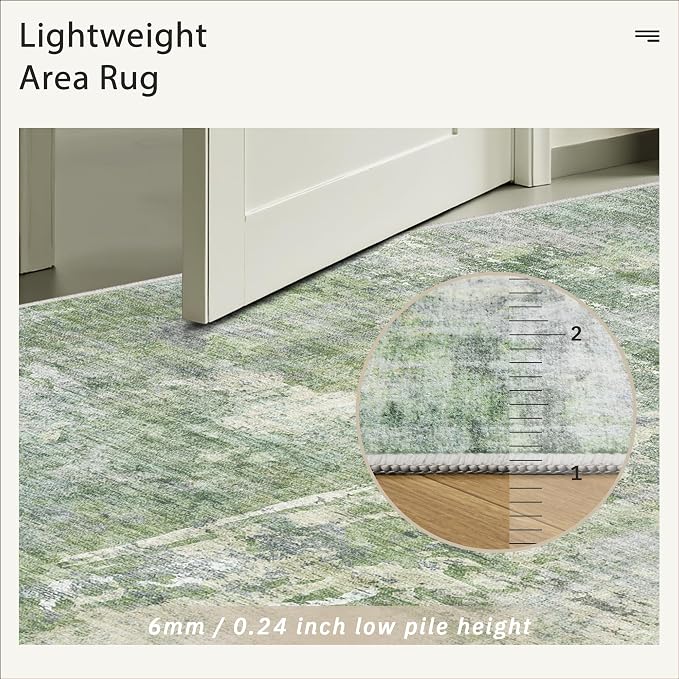 Runner Rug 2x10 Washable Non-Slip Hallway Runner Rugs - Image 7