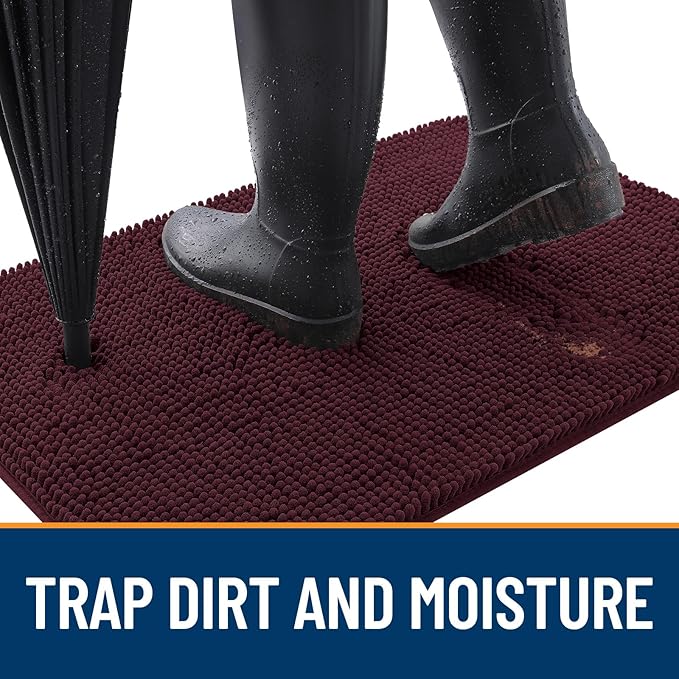 OLANLY Dog Door Mat for Muddy Paws 47x32, Absorbs Moisture and Dirt, Absorbent - Image 2