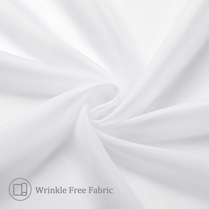 Aiyufeng Sheer Voile Window Treatment Rod Pocket Curtain Panels - Image 7