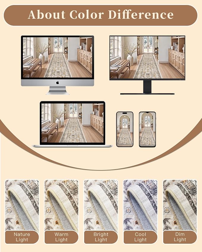 Madane Hallway Runner Rug 2'6''x16' Kitchen Runner - Image 9