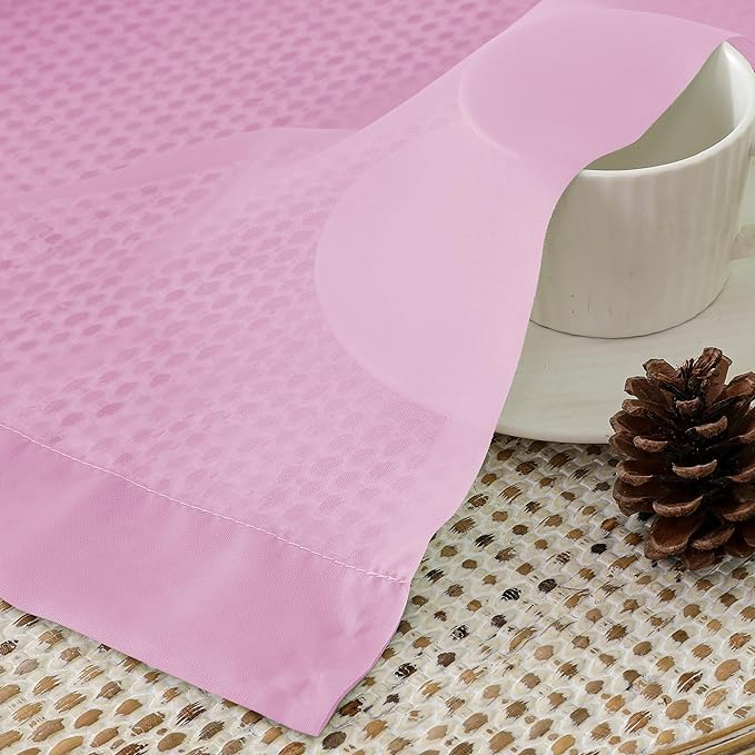 Aiyufeng Sheer Pink Curtains 72inches Long - Image 3