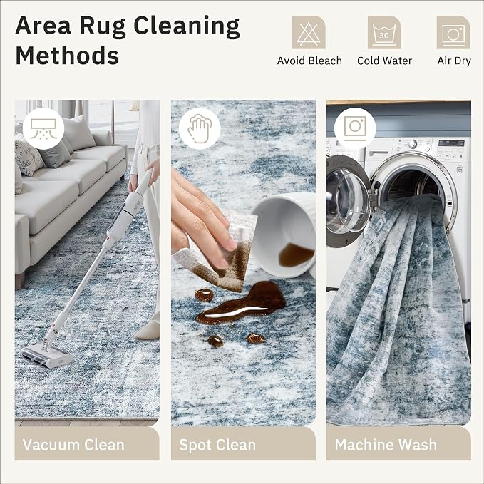 Runner Rug 3x8 Washable Non-Slip Hallway Runner Rugs - Image 9