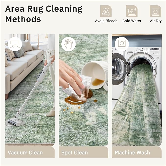 Runner Rug 2x8 Washable Non-Slip Hallway Runner Rugs - Image 9