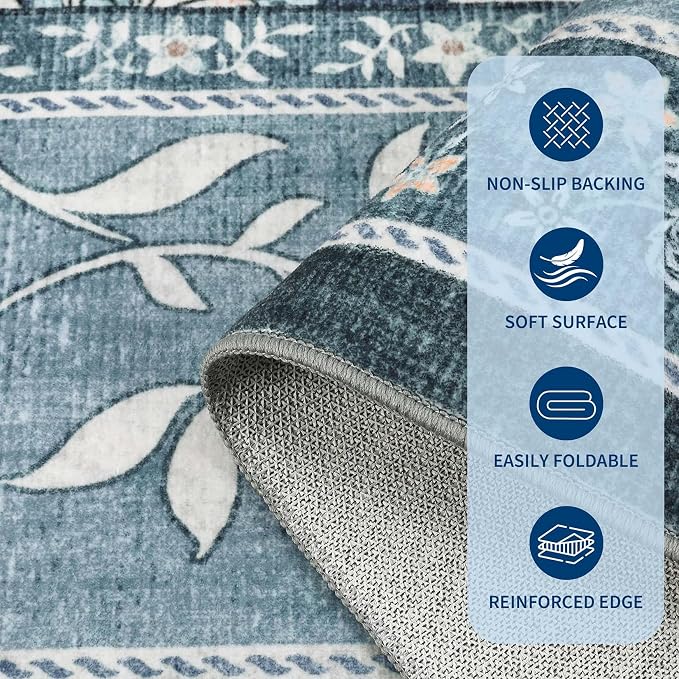 GarveeHome Provence 8x10 Area Rugs - Image 6
