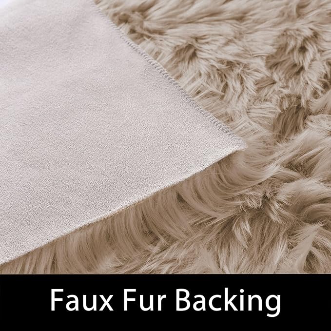Latepis Beige Washable Rugs 4x6 - Image 4