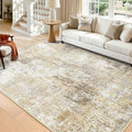 Washable Area Rugs 6'x8' Non-Slip Modern Abstract Soft by RELEANY