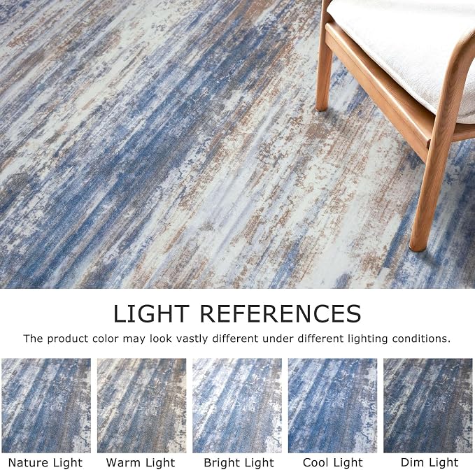 KOZYFLY Modern Abstract Washable Rug Runner 2.6x16 Hallway Rug Runner Non-Slip - Image 4