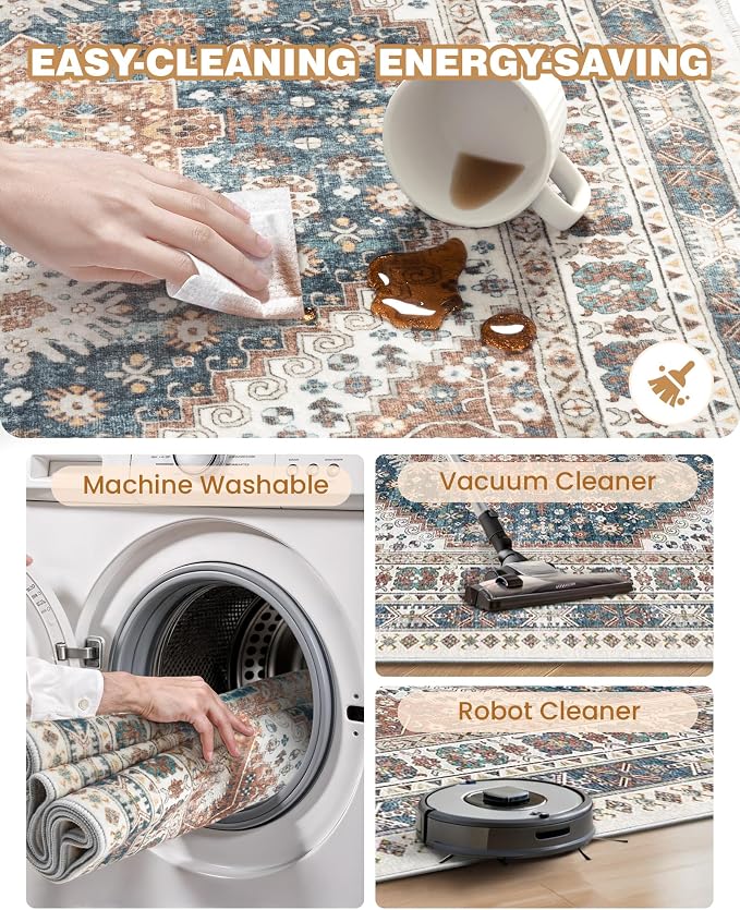 Kitchen Runner Rug Non Slip Washable 2.5x10, Soft Ultra-Thin Entryway Rug - Image 8