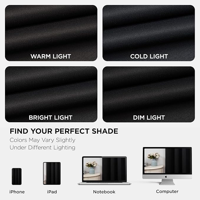 Joydeco Blackout Curtains 72 Inch Length 2 Panels Set, Thermal Insulated Long - Image 6