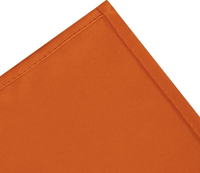 LEMOMO Blackout Curtains 52 x 84 inch/Orange Curtains Set of 2 Panels/Thermal - Image 7