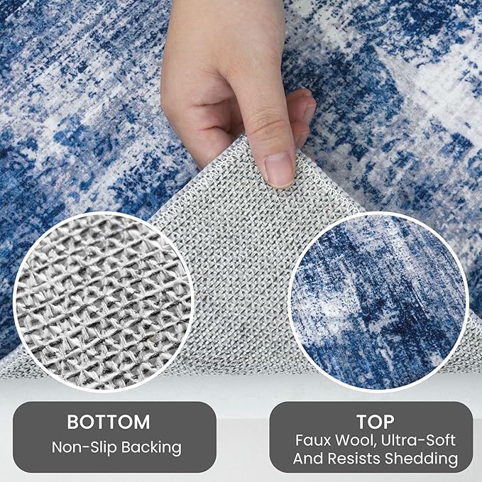 IOHOUZE Abstract Area Rugs 5x7 Ft Washable Rugs - Image 4