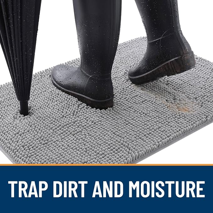 OLANLY Dog Door Mat for Muddy Paws 36x24, Absorbs Moisture and Dirt, Absorbent - Image 2