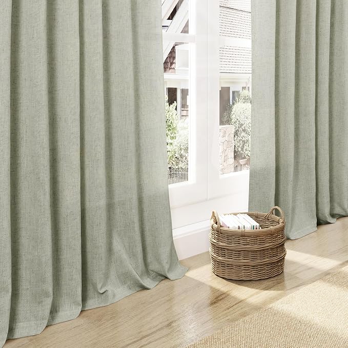 Nanspring Extra Wide Linen Curtains - Image 6