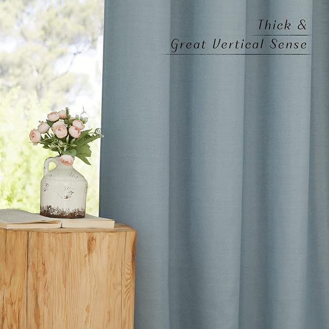 NICETOWN Linen Curtains 96 inches Long - Image 7