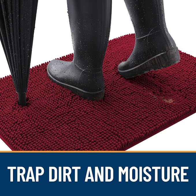 OLANLY Dog Door Mat for Muddy Paws 45x27, Absorbs Moisture and Dirt, Absorbent - Image 2