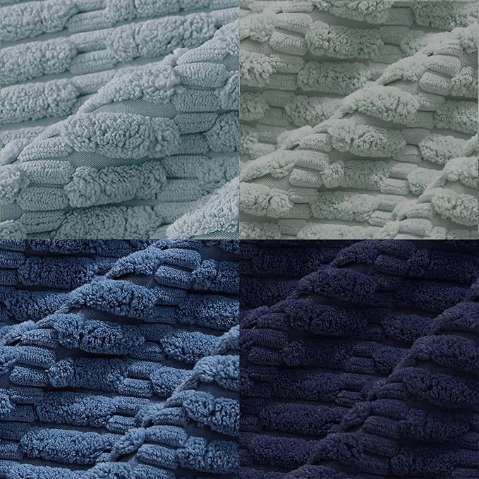 Fancy Homi Set of 4 Blue Decorative Throw Pillow Covers 16x16 Inch - Image 5