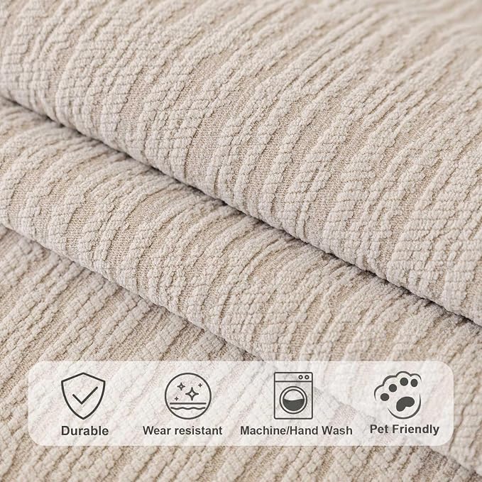 Soft Waterproof Chenille Cover Washable, Non Slip Sectional Sofa Covers - Image 4