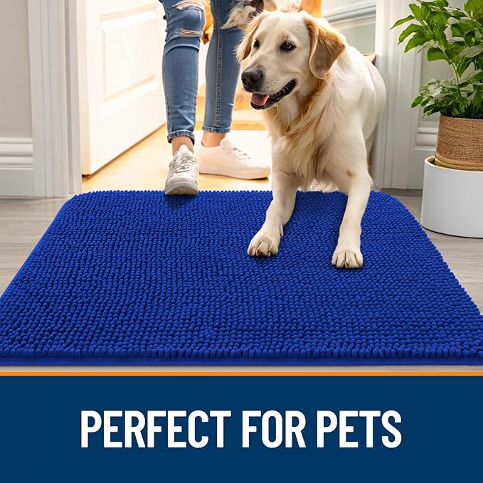 OLANLY Dog Door Mat for Muddy Paws 24x16, Absorbs Moisture and Dirt, Absorbent - Image 6