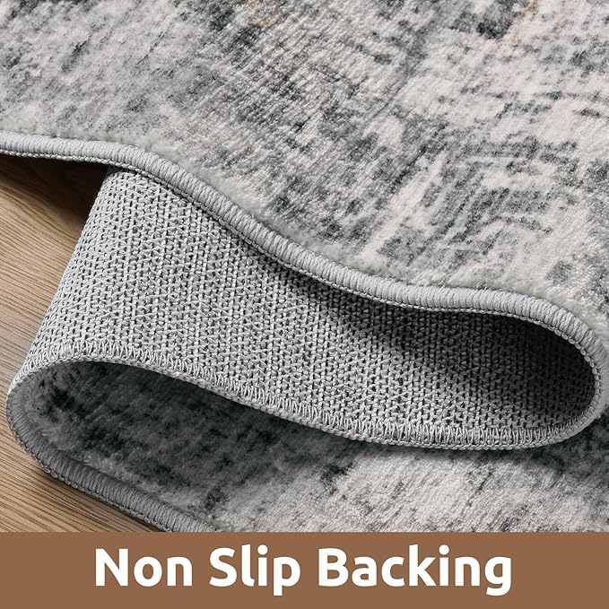 8 x 10 Area Rugs for Living Room, Machine Washable Non Slip Rug Ultra Soft Low - Image 3