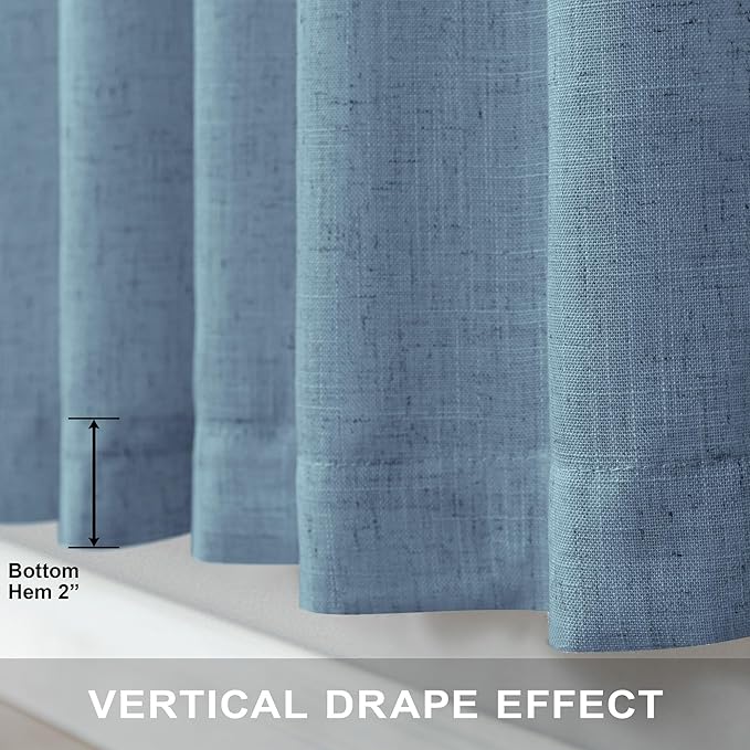 Country Blue Curtains 54 Inch Length - Image 6