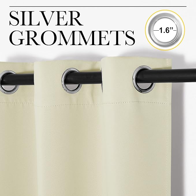 NICETOWN Kitchen Curtains for Decoration, Thermal Insulated Grommet Room - Image 3