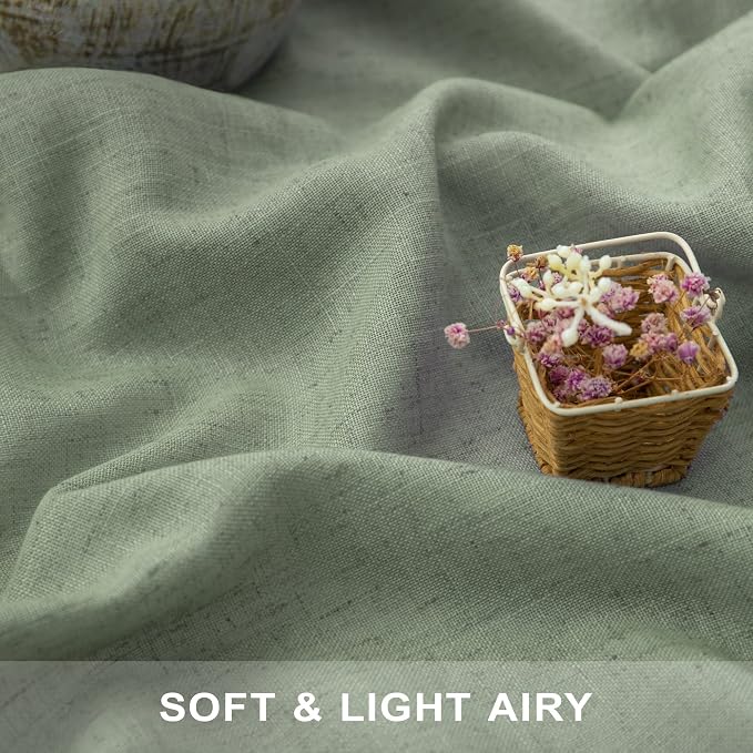 Light Sage Curtains 38 Inch Wide - Image 3