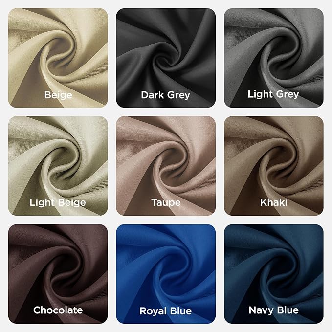 Joydeco Blackout Curtains 63 Inch Length 2 Panels Set, Thermal Insulated Long - Image 8