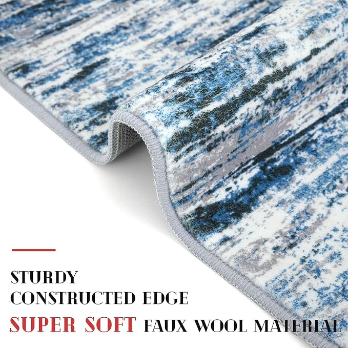 Lansny Modern Abstract Runner Rug 2.6x14 - Image 5