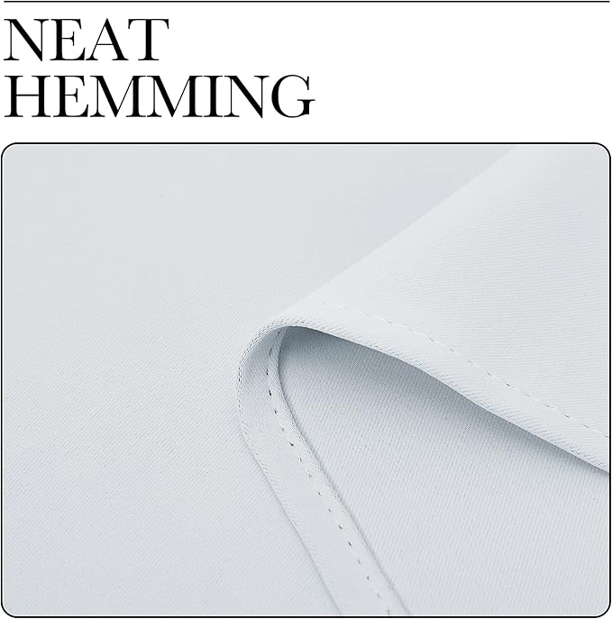 NICETOWN Greyish White Bedroom Curtain Panels - Image 7