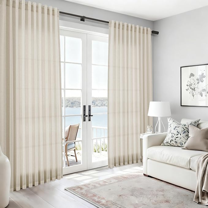 Nanspring Vanilla Curtains 90 Inches Long - Image 6