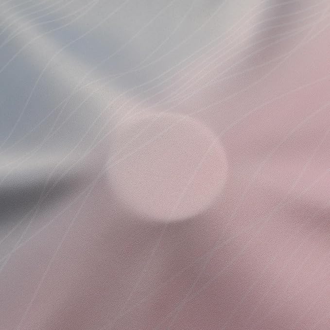 Pink and Grey Blackout Curtains 45 inches Long, Ombre Full Room Darkening - Image 8