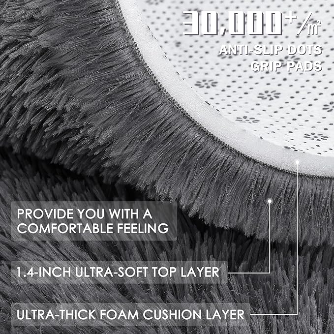 OLANLY 6x11 Machine Washable Large Area Rugs - Image 8