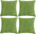 Fancy Homi 4 Packs Boho Lime Green Decorative Throw Pillow Covers 16x16 Inch by Fancy+Homi