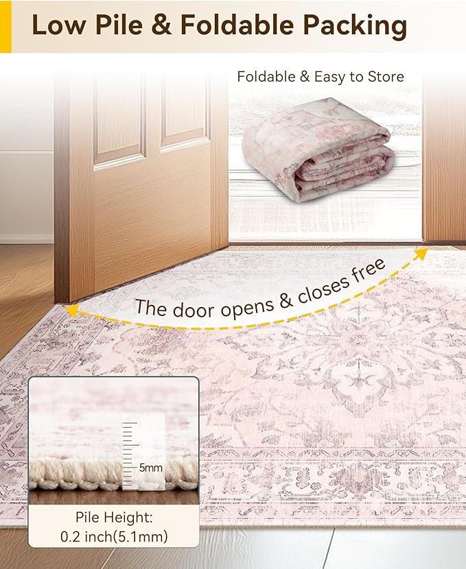 Area Rugs 2'6''x8' Runner Rug Non Slip Washable - Image 7